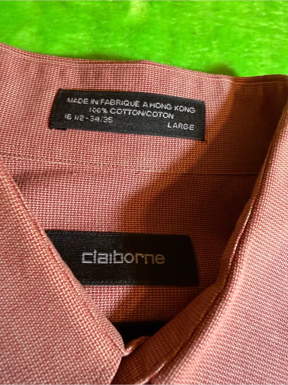 Claiborne Men’s Button-Up Shirt in Rose Mauve - Picture 3 of 7